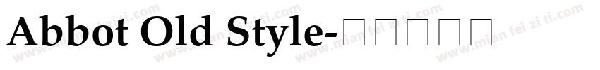 Abbot Old Style字体转换